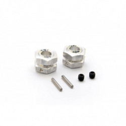 Wheel Hub & Nut, 2 Sets